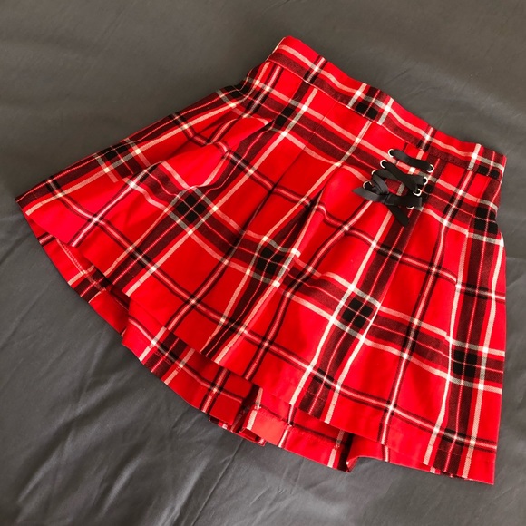 Justice Other - Red Plaid JUSTICE Skirt
